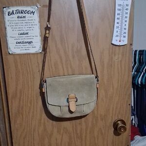 Michael Kors Beige Suede Crossbody Bag VINTAGE...